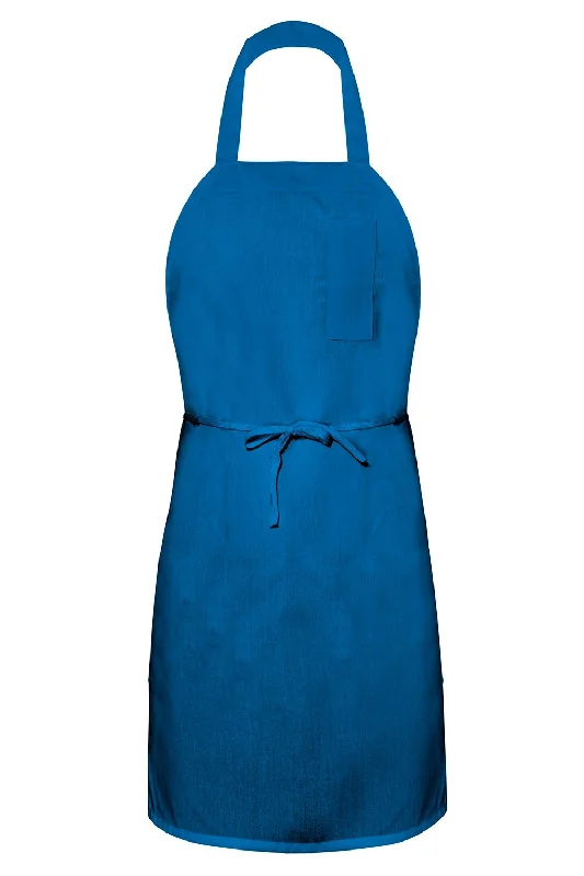 Royal Blue Bib Apron (1 Pencil Pocket)