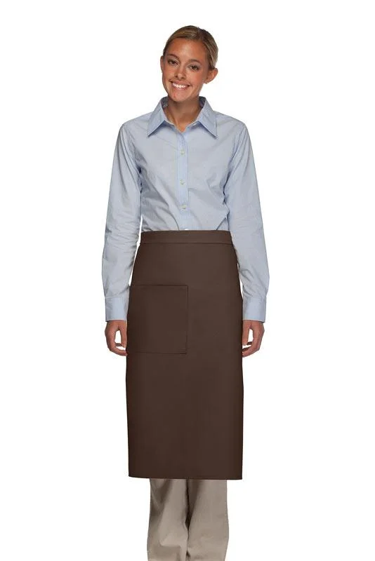 Brown Deluxe Full Bistro Apron (1 Pocket)