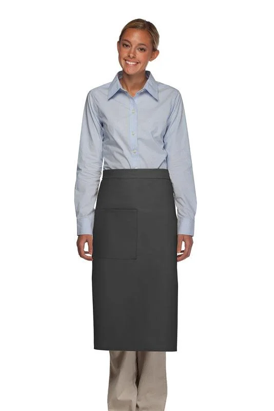 Charcoal Deluxe Full Bistro Apron (1 Pocket)