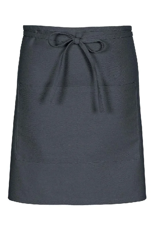 Charcoal Half Bistro Apron (2 Pockets)