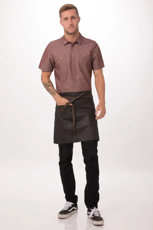 Boulder Black & Brown Half Bistro Apron