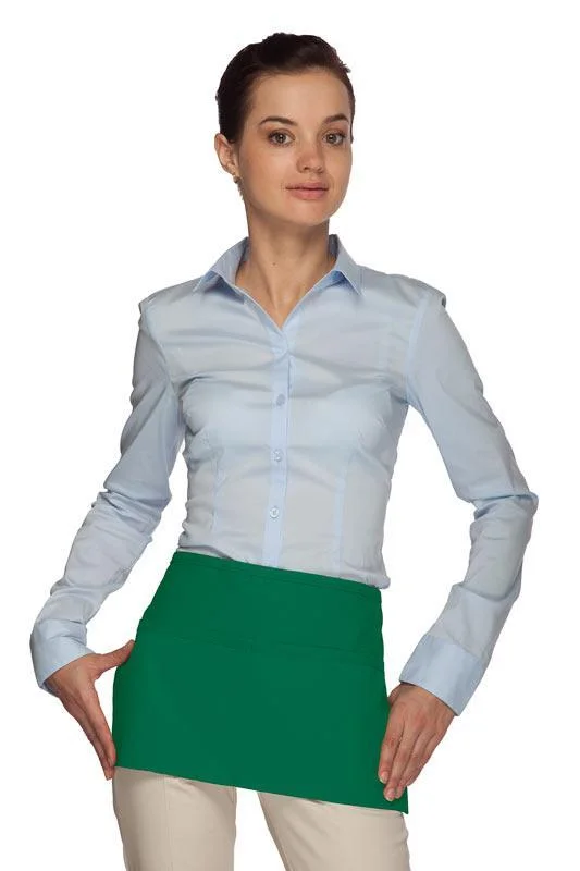 Kelly Green Standard Waist Apron (2 Pockets)