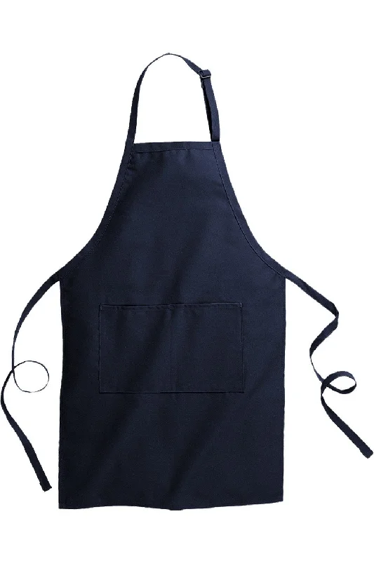 Navy Butcher Apron (2 Pockets)