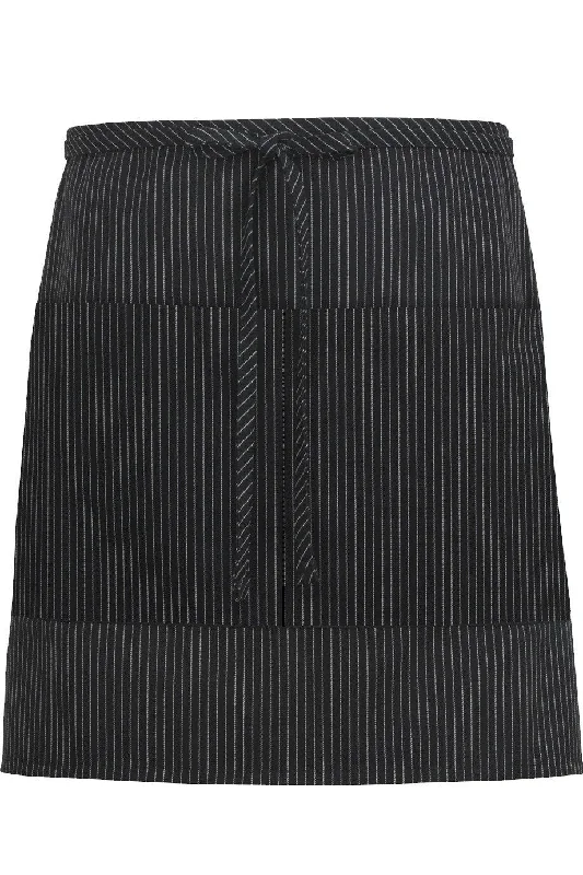 Pinstripe Half Bistro Apron (2 Pockets)