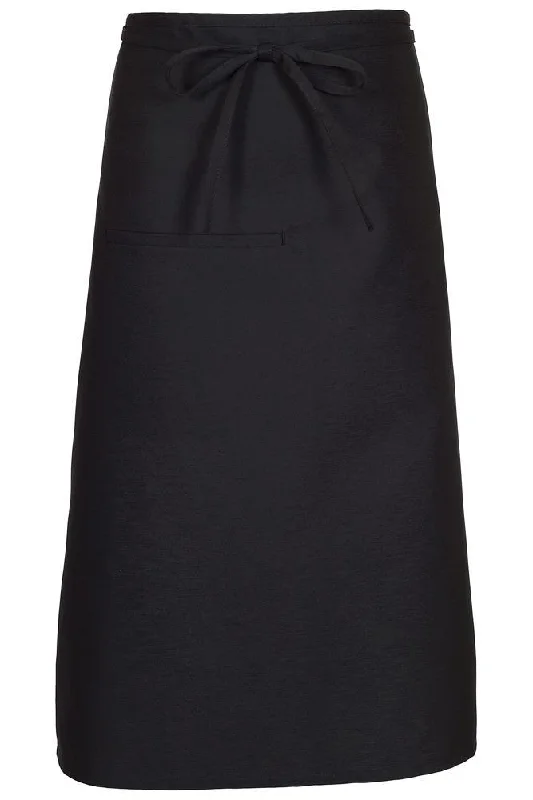 Black Bistro Apron (1 Inset Pocket)