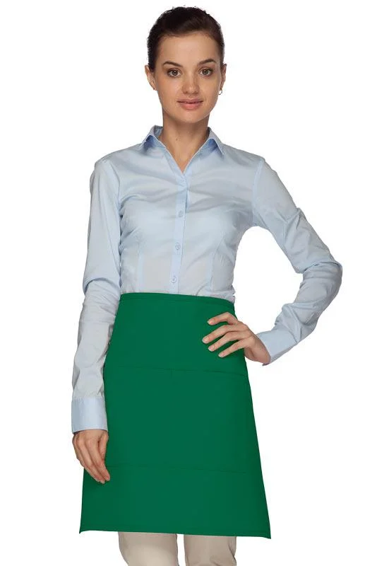 Kelly Deluxe Half Bistro Apron (2 Pockets)