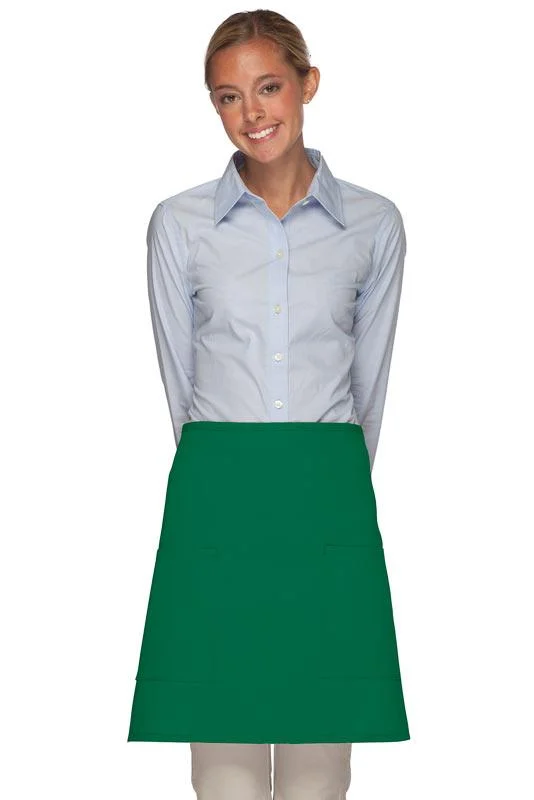 Kelly Deluxe Half Bistro Apron (2 Patch Pockets)