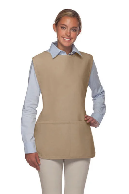 Khaki Deluxe Cobbler Apron (2 Pockets)