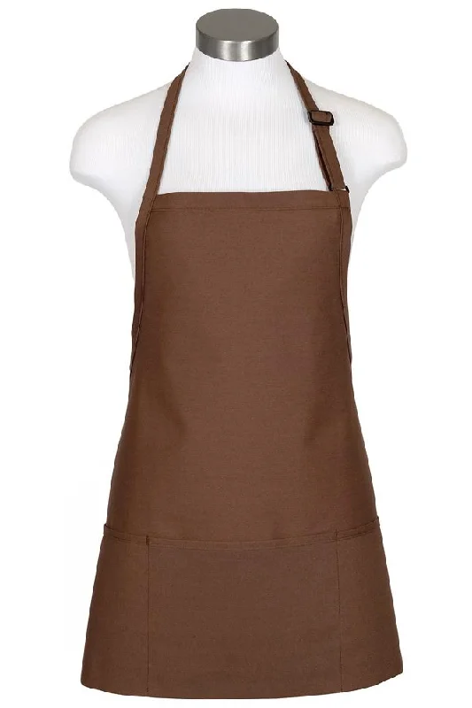 Mocha Bib Adjustable Apron (3 Pockets)