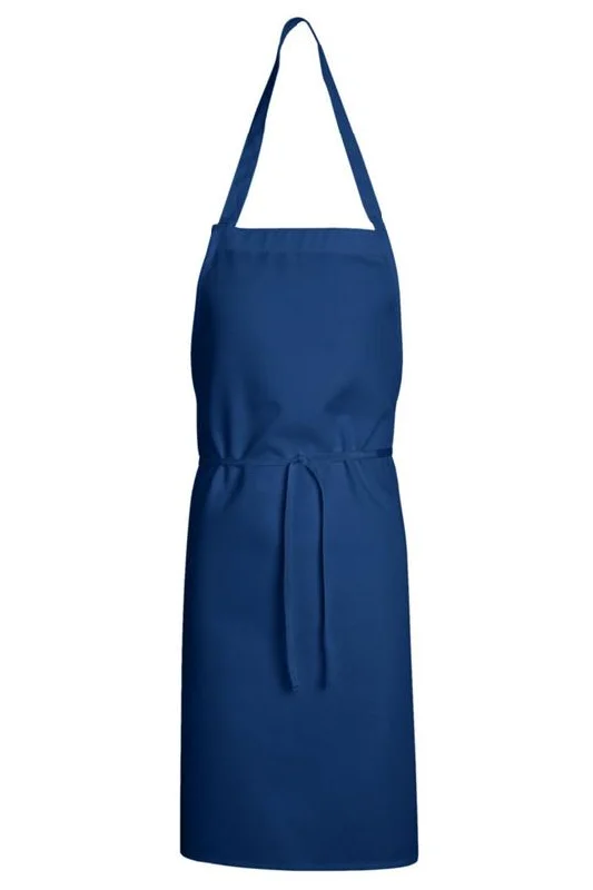 Royal Blue Standard Bib Apron (No Pockets)