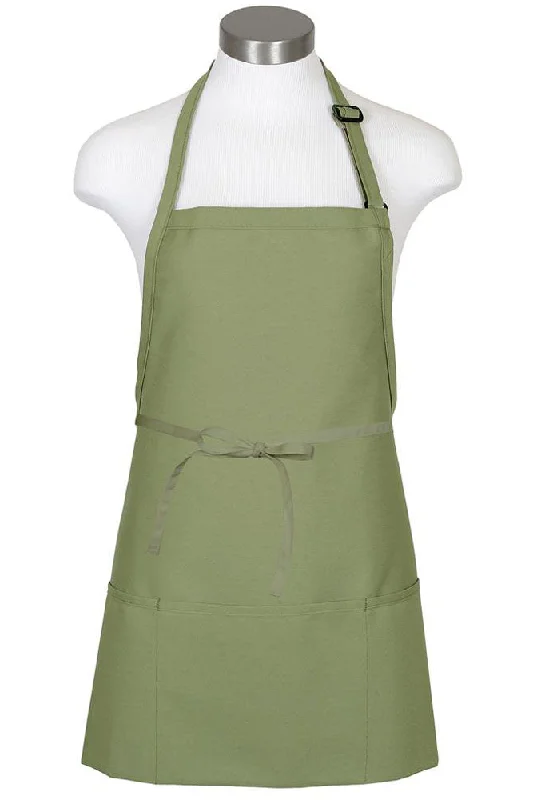 Sage Bib Adjustable Apron (3 Pockets)