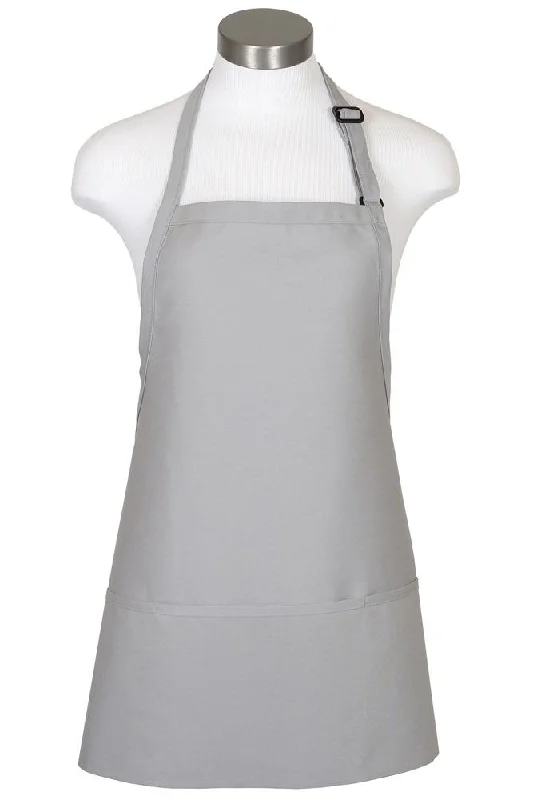 Silver Bib Adjustable Apron (3 Pockets)