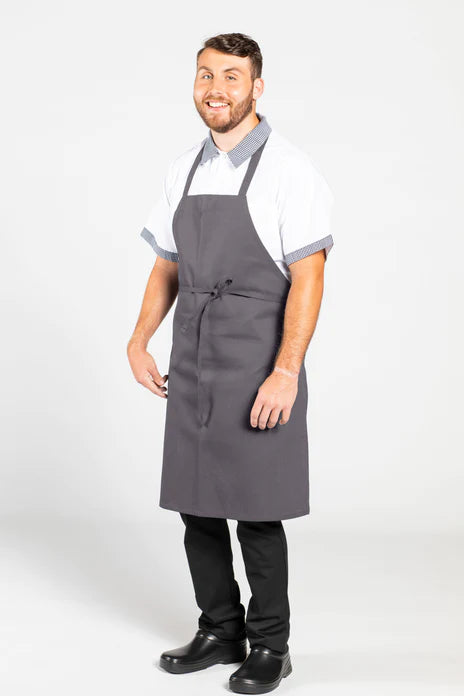 Slate Bib Apron (No Pockets)