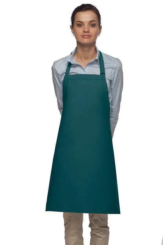 Teal Deluxe Bib Adjustable Apron (No Pockets)