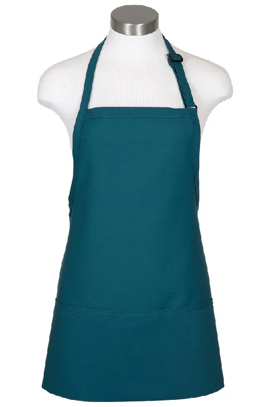 Teal Bib Adjustable Apron (3 Pockets)