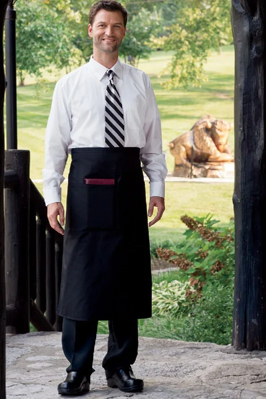 Black Full Bistro Apron (1 Pocket)