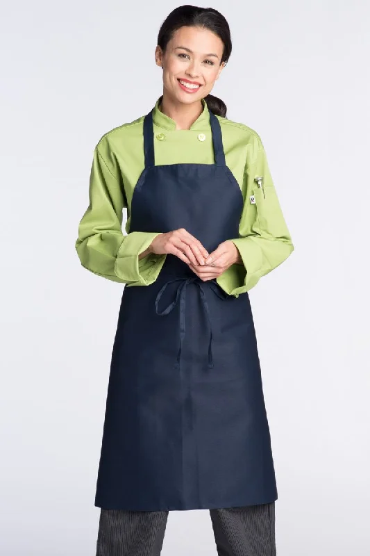 Navy Bib Apron (No Pockets)