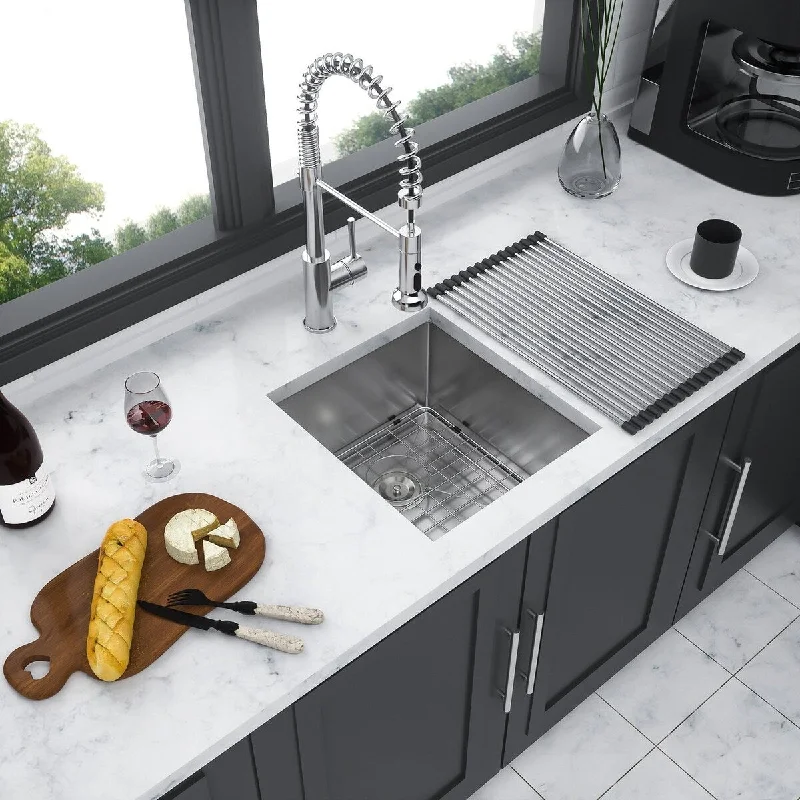 13/14/15/23/26/27/28/32/33 Inch. Undermount Sink Single Bowl 16 Gauge Bowl Stainless Steel Kitchen Sink Basin