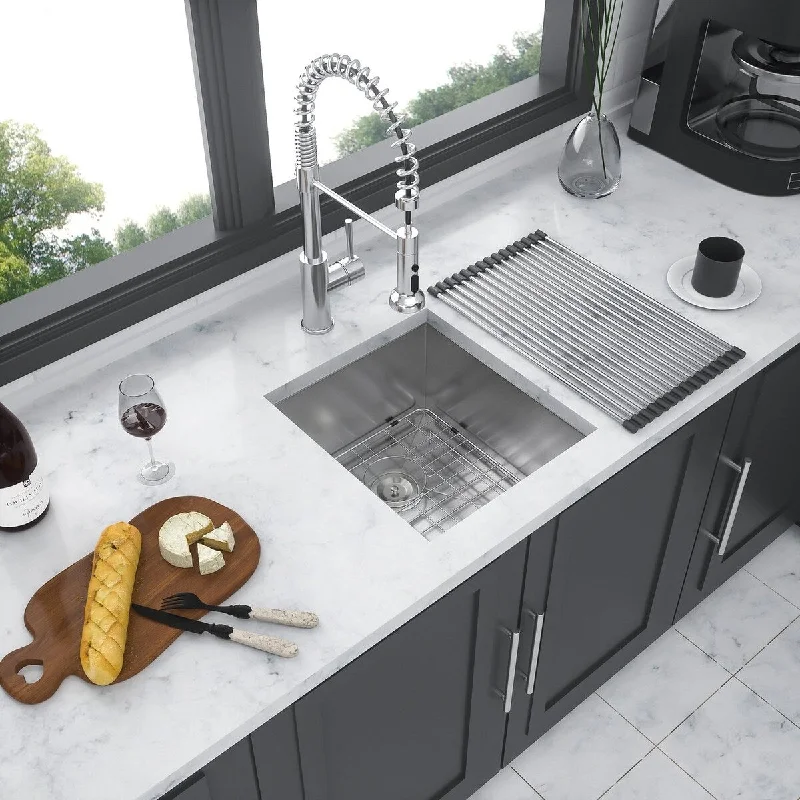 13/14/21/25/30/32/33 Inch. Undermount Sink Single Bowl 18 Gauge Bowl Stainless Steel Kitchen Sink Basin