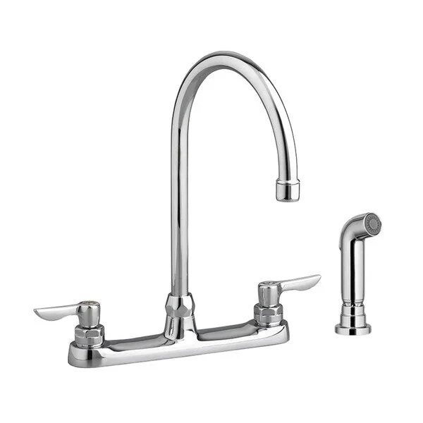 American Standard Monterrey Kitchen Faucet With Lever Handles And Deck Plate