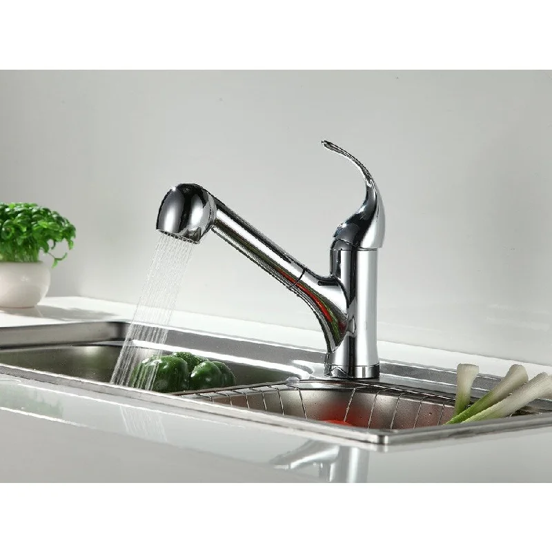 BIDET4ME Pull-out 2-function Lead-free Spray Mixer Tap Kitchen Sink Faucet