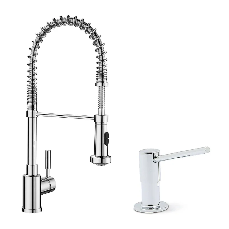 Blanco KF-440558 Meridian Semi-Pro Kitchen Faucet with Soap Dispenser - 2" x 8.38" x 19.25"