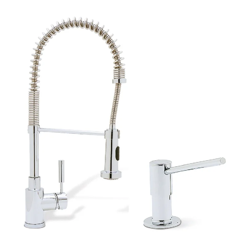 Blanco KF-441408 Meridian Semi-Pro Kitchen Faucet with Soap Dispenser - 2" x 8.38" x 19.25"