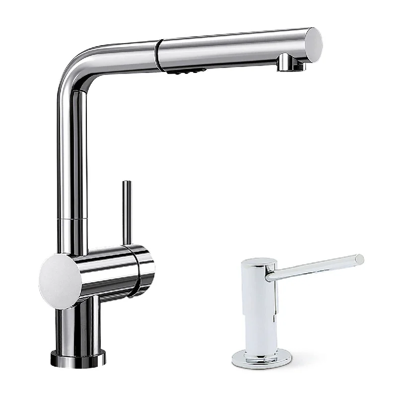 Blanco KF-441430 Linus Pull-Out Kitchen Faucet with Soap Dispenser - 2" x 8.5" x 11"