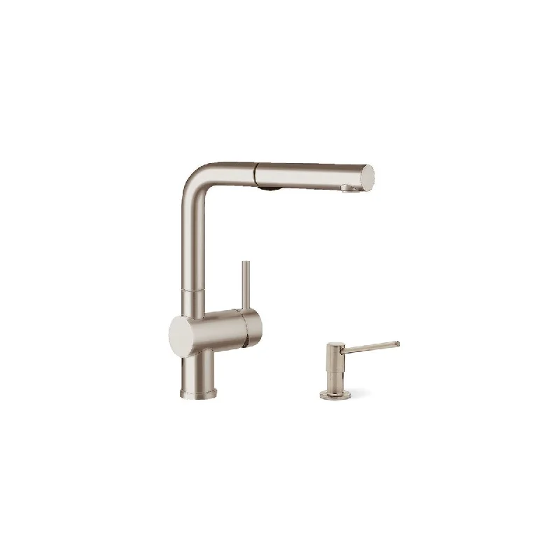 Blanco KF-441431 Linus Pull-Out Kitchen Faucet with Soap Dispenser - 2" x 8.5" x 11"