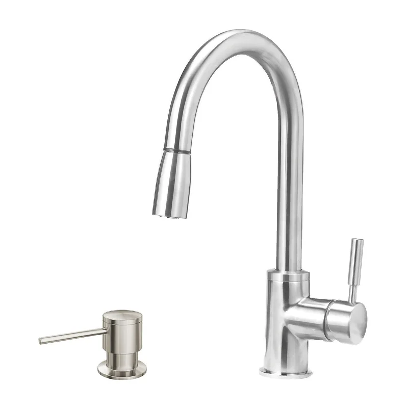 Blanco KF-441647 Sonoma Pull-Down Kitchen Faucet with Soap Dispenser - 2" x 8.5" x 15.5"