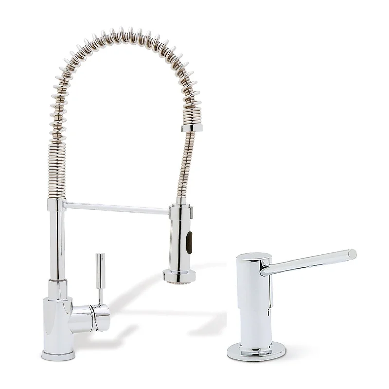 Blanco KF-441753 Meridian Semi-Pro Kitchen Faucet with Soap Dispenser - 2" x 8.38" x 19.25"