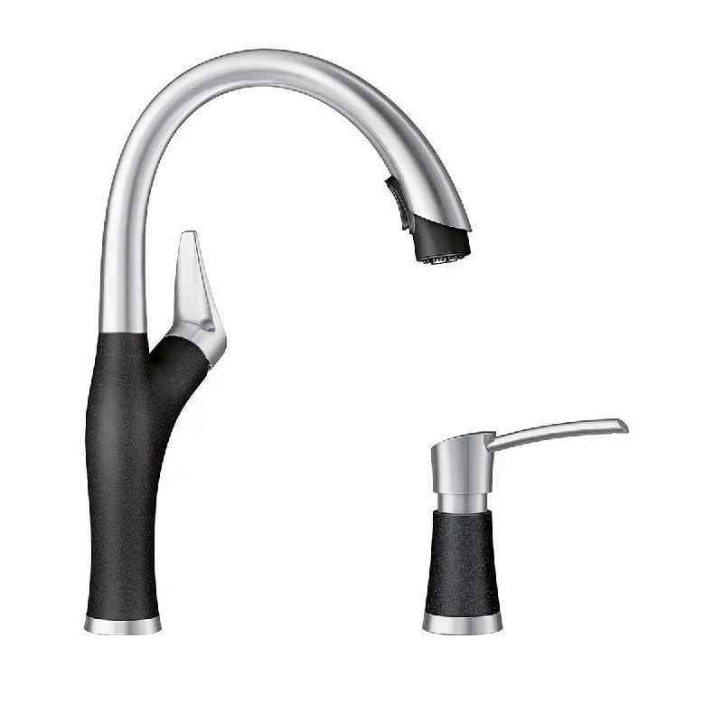 Blanco KF-442023 Artona Pull-Down Kitchen Faucet with Soap Dispenser - 2" x 8.63" x 15.75"