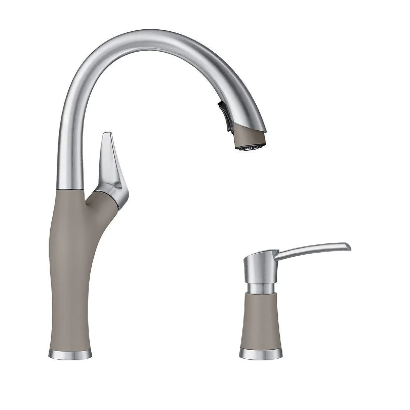 Blanco KF-442027 Artona Pull-Down Kitchen Faucet with Soap Dispenser - 2" x 8.63" x 15.75"