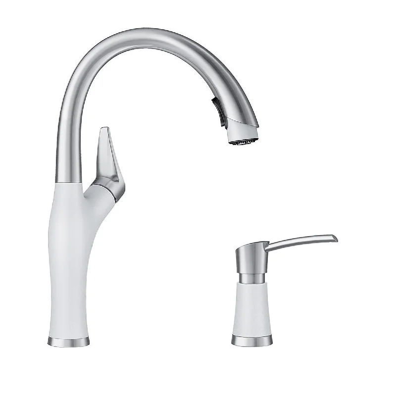 Blanco KF-442028 Artona Pull-Down Kitchen Faucet with Soap Dispenser - 2" x 8.63" x 15.75"