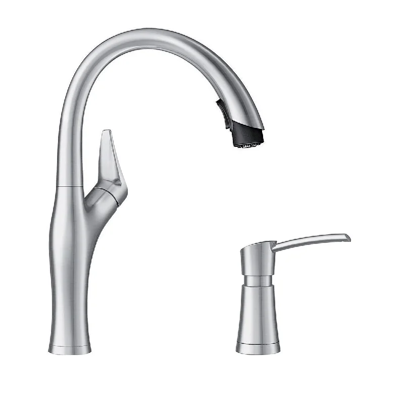 Blanco KF-442029 Artona Pull-Down Kitchen Faucet with Soap Dispenser - 2" x 8.63" x 15.75"