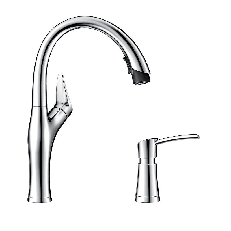 Blanco KF-442030 Artona Pull-Down Kitchen Faucet with Soap Dispenser - 2" x 8.63" x 15.75"