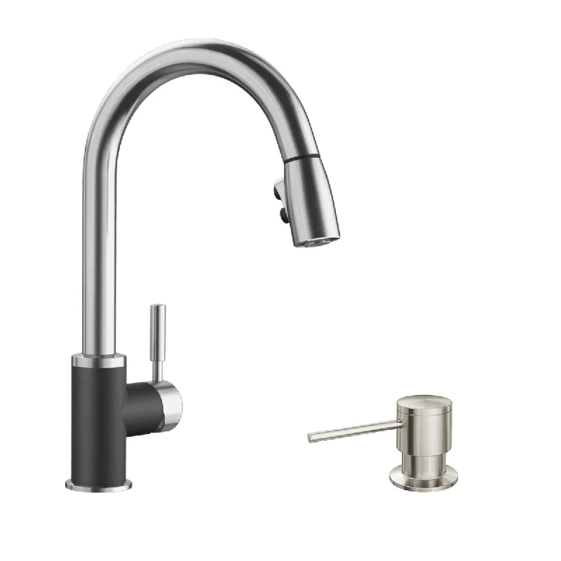 Blanco KF-442055 Sonoma Pull-Down Kitchen Faucet with Soap Dispenser - 2" x 8.5" x 15.5"