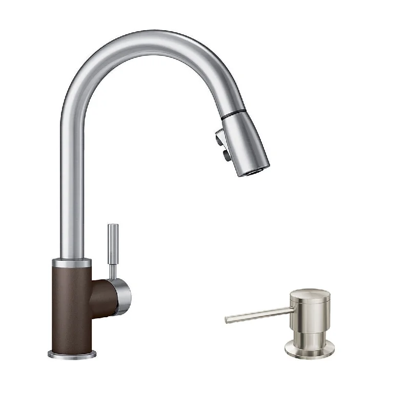 Blanco KF-442056 Sonoma Pull-Down Kitchen Faucet with Soap Dispenser - 2" x 8.5" x 15.5"