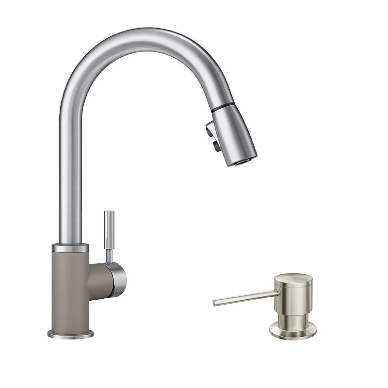 Blanco KF-442058 Sonoma Pull-Down Kitchen Faucet with Soap Dispenser - 2" x 8.5" x 15.5"