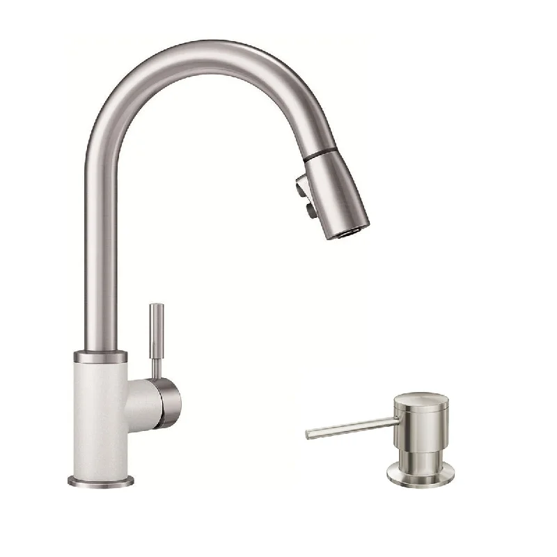 Blanco KF-442061 Sonoma Pull-Down Kitchen Faucet with Soap Dispenser - 2" x 8.5" x 15.5"