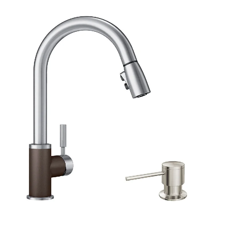 Blanco KF-442064 Sonoma Pull-Down Kitchen Faucet with Soap Dispenser - 2" x 8.5" x 15.5"