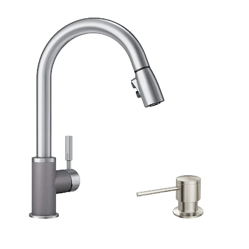 Blanco KF-442070 Sonoma Pull-Down Kitchen Faucet with Soap Dispenser - 2" x 8.5" x 15.5"