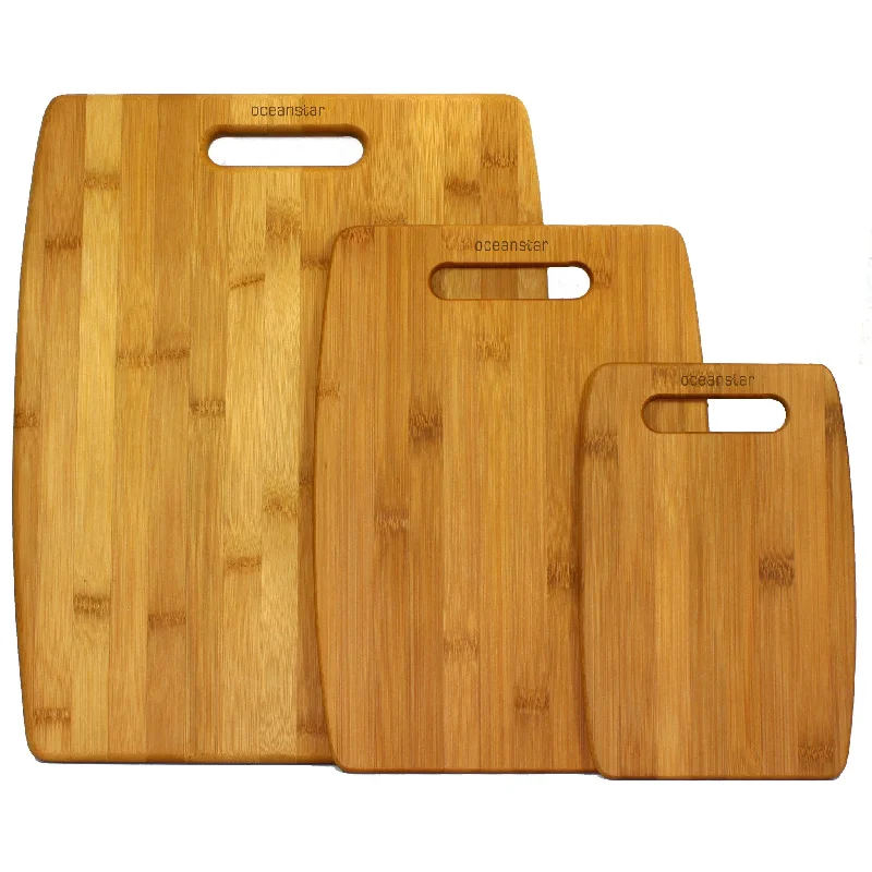 Oceanstar 3-Piece Bamboo Cutting Board Set CB1156