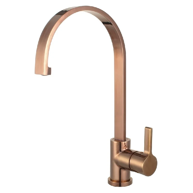 Coral 16" Single Handle Standard Kitchen Faucet with Swivel Spout - Rose Gold