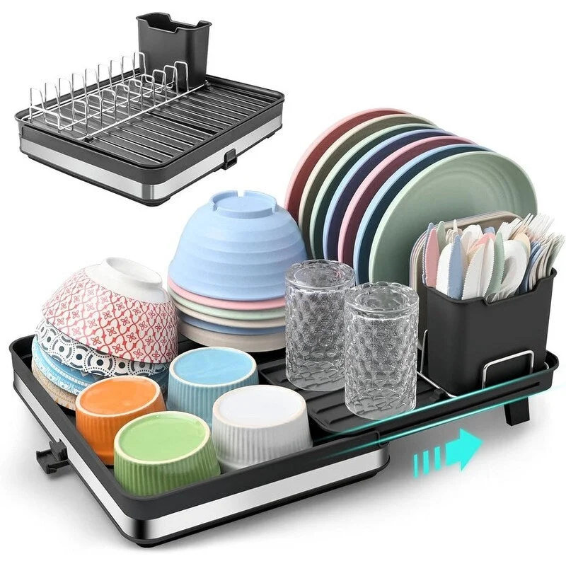 Dish Drying Rack, Dish Rack for Kitchen Counter