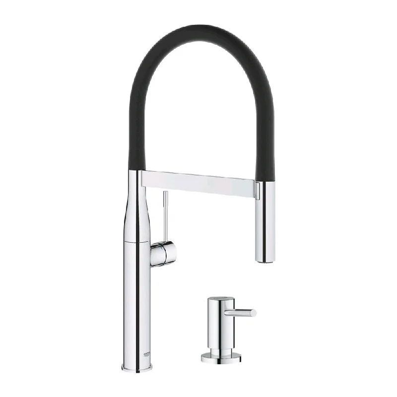 Grohe Essence Semi-Pro Kitchen Faucet with Soap Dispenser