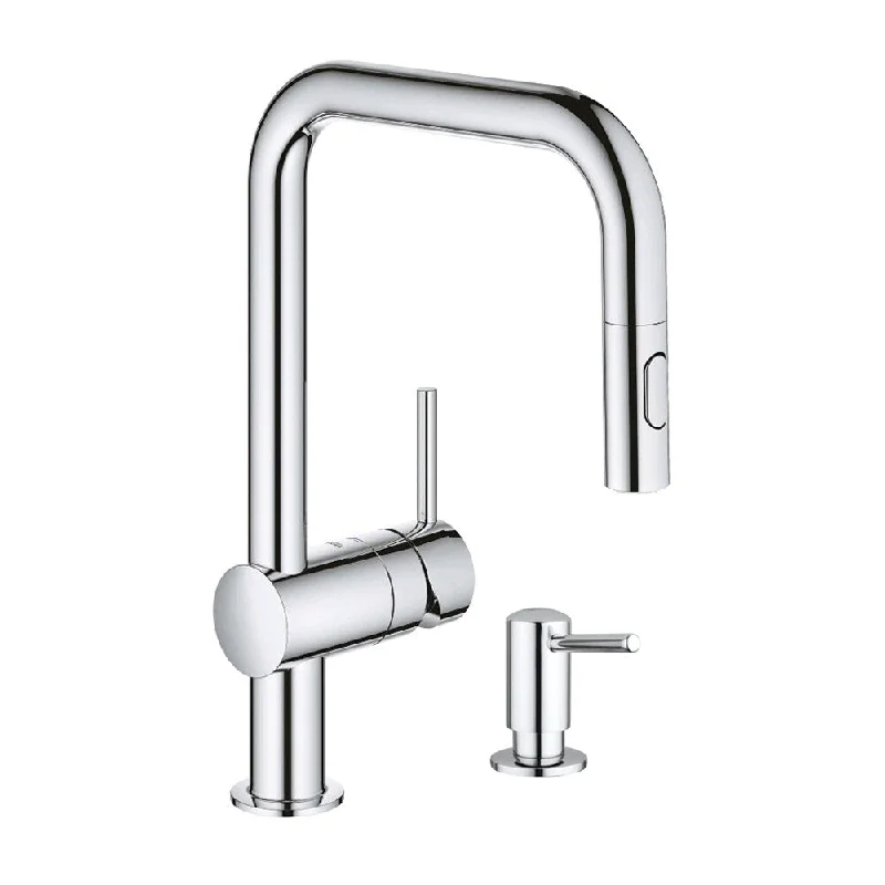 Grohe Minta Pull-Down Kitchen Faucet with Soap Dispenser