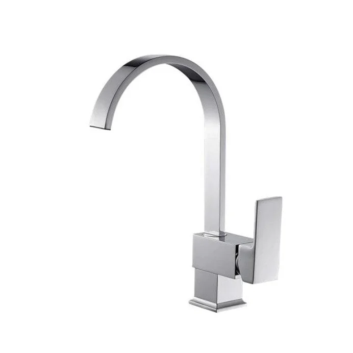 Hazara HZR-1021 Single Hole Kitchen Sink Faucet with Round shape in Chrome color - 8' x 11'2"