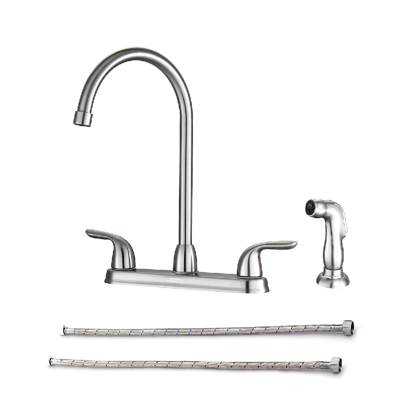 High Arch Two Handles Kitchen Faucet