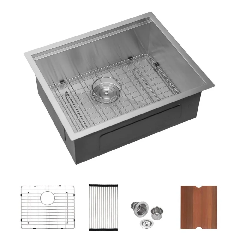 Kichae Workstation Sink 23 Inch Undermount Kitchen Sink 16 Gauge - 23"x19"